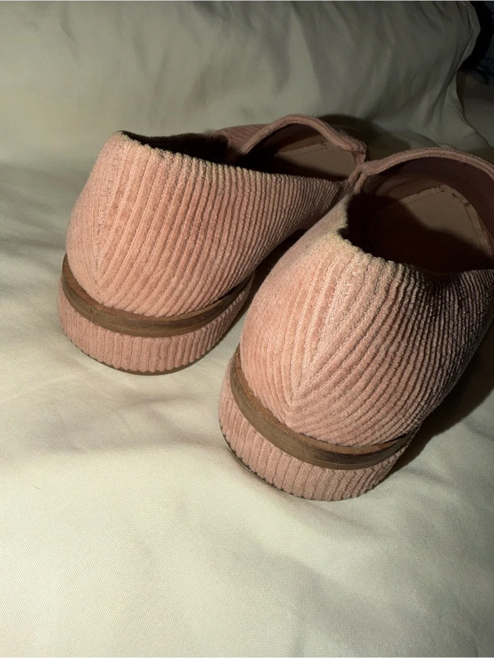 Kelsi Dagger Blush Pink Arbor Corduroy Slip-On Loafers
